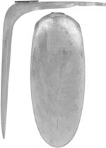 French TULLE Fusil de Chasse Buttplate,
wax cast steel

Overall length 4-13/16", width 1-15/16", comb 3-3/8"